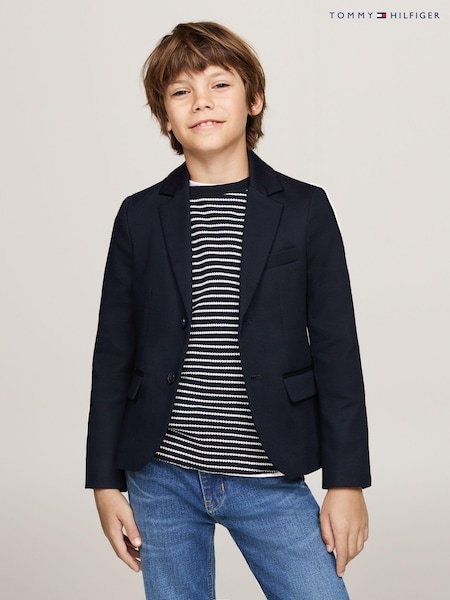 Tommy Hilfiger Blue Festive Woven Blazer (AC2542) | €73