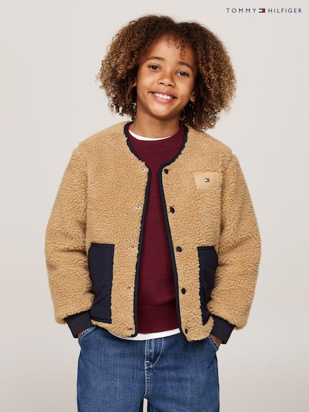Tommy Hilfiger Reversible Quilted Teddy Green Jacket (AC2543) | €79