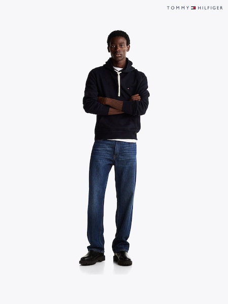 Tommy Hilfiger Blue Essential Fleece Hoodie (AC2574) | R$ 890