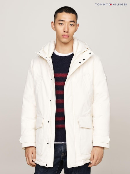 Tommy Hilfiger White Rockie Down Parka (AC2578) | R$ 3,555