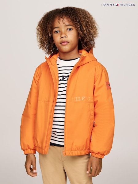Tommy Hilfiger Orange Light Padded Ribstop Jacket (AC2648) | €57