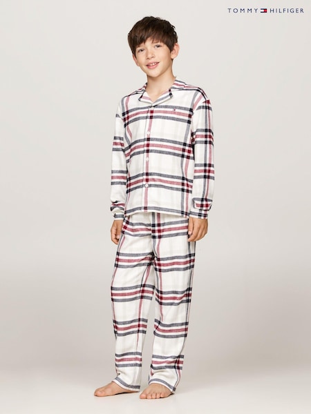 Tommy Hilfiger Print Pyjama White Set (AC2657) | € 38