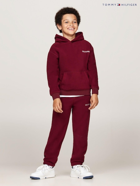 Roșu - Hanorac unisex din fleece polar Tommy Hilfiger Tommy Hilfiger (AC2694) | 287 LEI