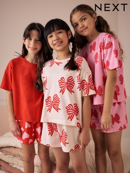 Rojo/rosa - Pyjamas 3 Pack (3-16yrs) (AC2710) | 36 € - 46 €