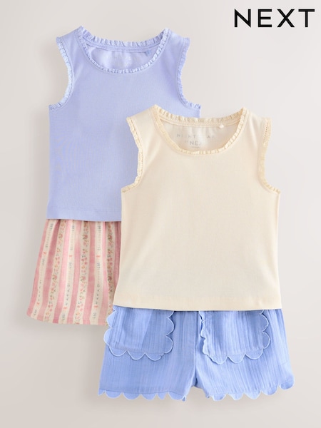 Blue Short Pyjamas 2 Pack (3-16yrs) (AC2714) | €34 - €44