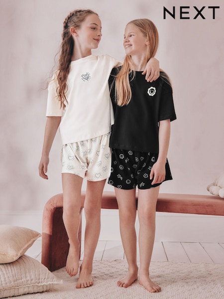 Negro/crudo - Short Pyjamas 2 Pack (3-16yrs) (AC2729) | 22 € - 30 €