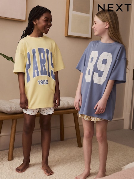 Azul/amarillo - Short Pyjamas 2 Pack (3-16yrs) (AC2731) | 25 € - 33 €