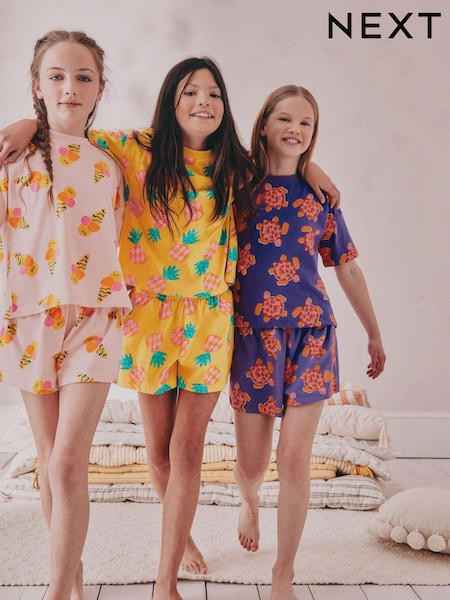Amarillo/rosa - Pyjamas 3 Pack (3-16yrs) (AC2737) | 36 € - 46 €
