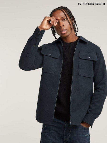 G Star Navy Oversized Jacket Shirt (AC2854) | €106