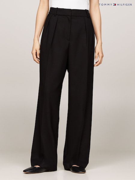 Tommy Hilfiger Slim Fit Core Straight Black Trousers (AC2916) | €252