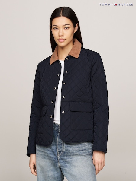 Tommy Hilfiger Blue Slim Fit Quilted Jacket (AC2961) | €255