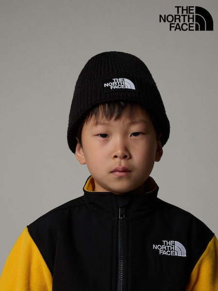 The North Face Grey Kids Box Logo Cuffed Beanie (AC3167) | AZN 63