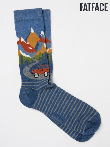 FatFace Navy Men's Off Roader Socks (AC3182) | €11