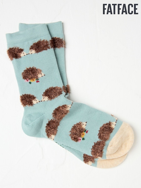 Diseño de erizos en azul - FatFace Women's Socks (AC3236) | 11 €