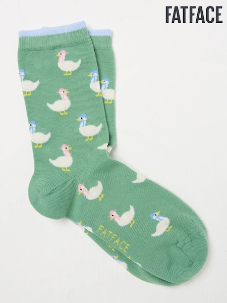 أخضر ـ طبعة وز - FatFace Women's Socks (AC3255) | ‏44 د.إ.‏