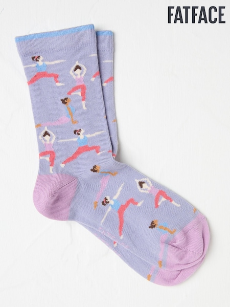 FatFace Lilac Purple Yoga Women's Socks (AC3258) | 451 UAH