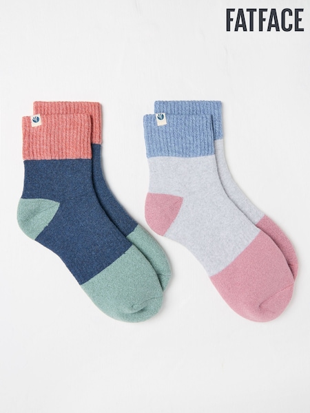 FatFace Multi Colour 2 Pack Welly Socks (AC3274) | 841 UAH