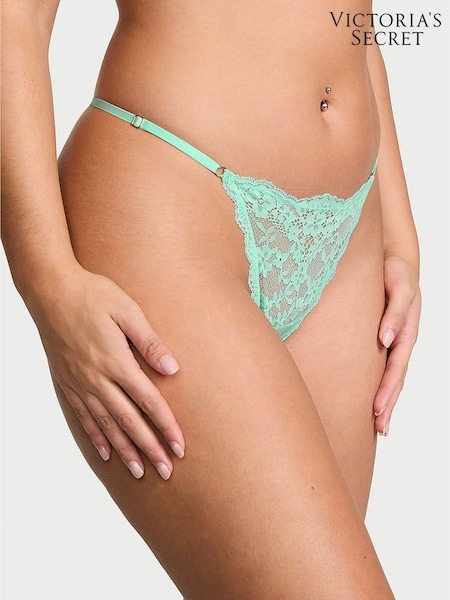 Victoria's Secret Waterfall Green G String Lace Knickers (AC3298) | €20.50