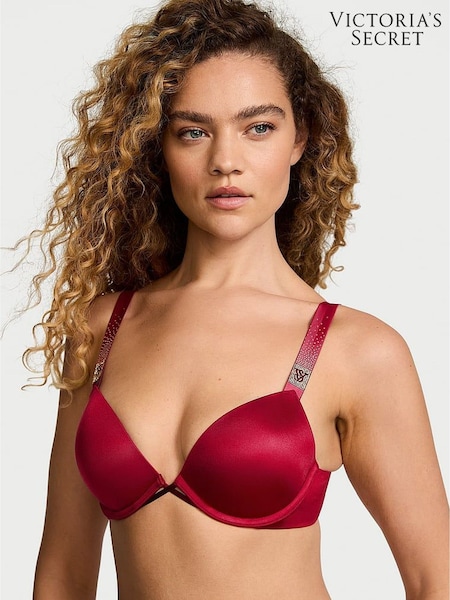 Victoria's Secret Red Lacquer Push Up Scattered Shine Strap Bra (AC3331) | €68