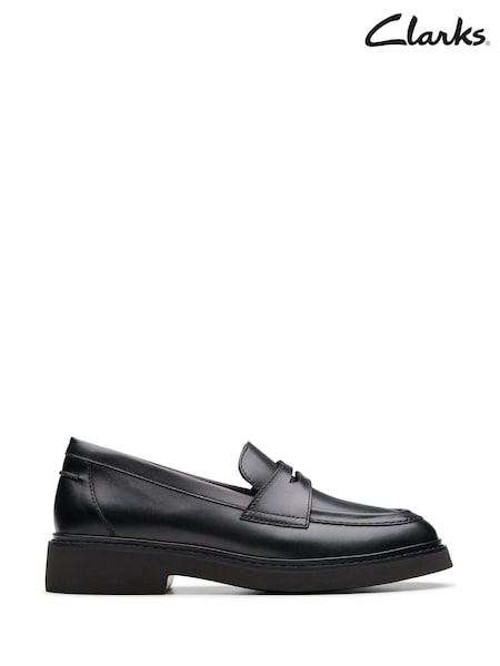 Clarks Black Leather Splend Edge Shoes (AC3344) | €69