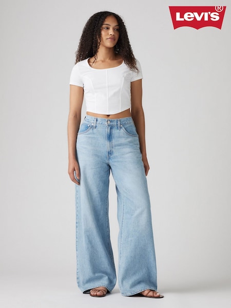 Levi's® Invested Indigo Wide Fit Cinched Baggy 100% Cotton Jeans (AC3391) | LEI 521