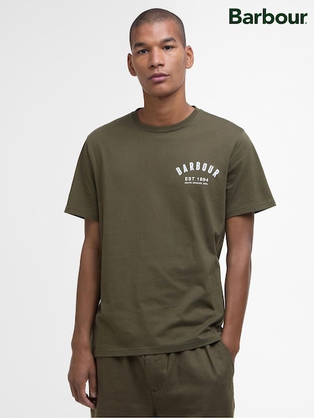 Barbour® Green 100% Cotton Preppy T-Shirt (AC3403) | €52
