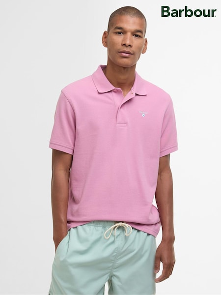 Barbour® Pink 100% Cotton Classic Polo Shirt (AC3416) | €86