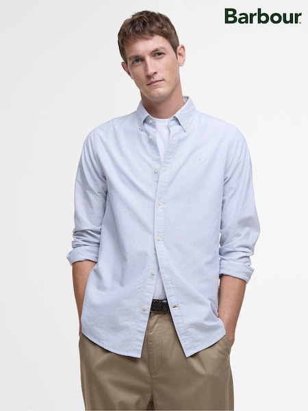 Barbour® Blue Oxtown Classic Oxford Long Sleeve 100% Cotton Shirt (AC3434) | €129