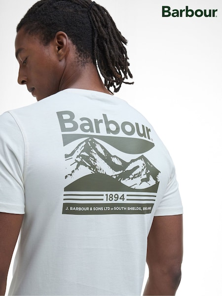 Barbour® Cream 100% Cotton Camber Graphic T-Shirt (AC3436) | €51
