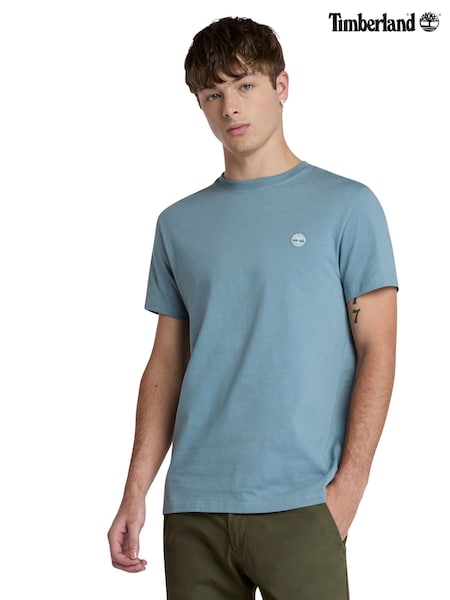 Синий - Timberland Dunstan River 100% Cotton T-Shirt (AC3442) | €36