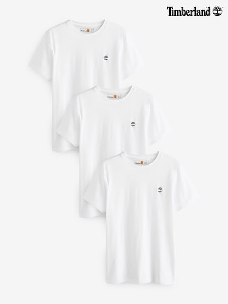 Timberland Dunstan River 100% Organic Cotton T-Shirts 3 Pack (AC3452) | ₪426