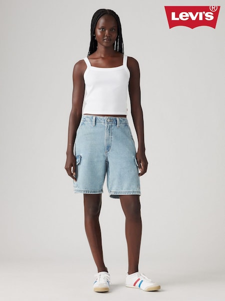 Levi's® Baggy Cargo Denim 100% Cotton Shorts (AC3463) | 372 LEI
