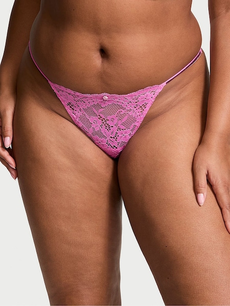 Victoria's Secret New Peony Pink G String Twinkle Strap Knickers (AC3486) | €22.50