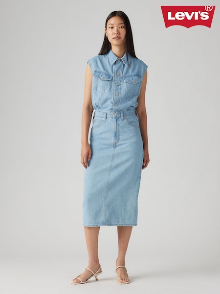 Levi's® Wrapped In Blue Iconic Sleeveless Denim Dress (AC3576) | €121
