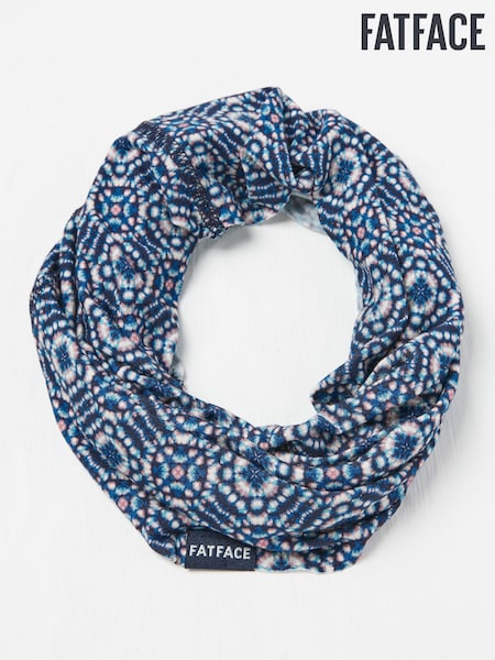 FatFace Navy Geometric Print Multi Use Snood (AC3583) | €16.50