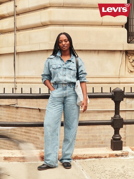 Levi's® Candle Light Baggy Denim Wide Leg Shirt Jumpsuit (AC3585) | €140
