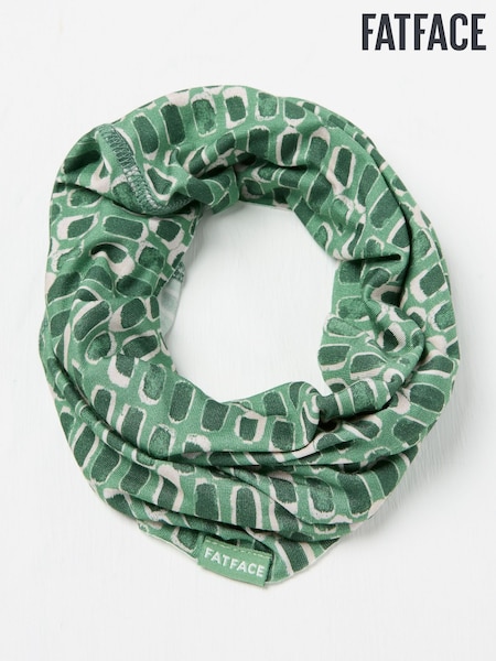 FatFace Green Geometric Print Multi Use Snood (AC3588) | €16.50