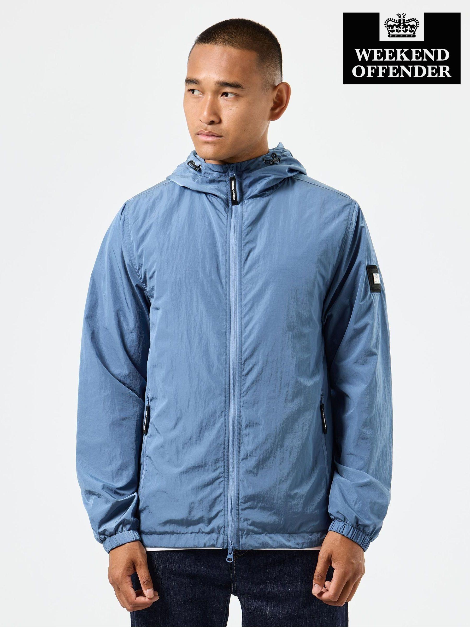 Men s Weekend Offender Blue Zip Through Casual Brandedfashion Next Luxembourg