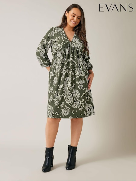 Vihreä - Evans Jersey Crepe Dress (AC3757) | €74
