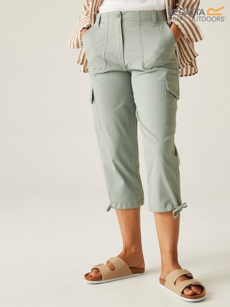 Regatta Green Womens Shorebella Capri Trousers (AC3819) | ₪196