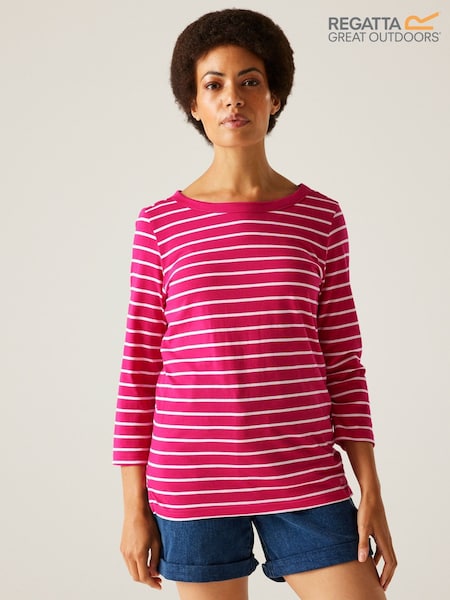 Regatta Pink Womens Bayletta 3/4 Sleeve II T-Shirt (AC3820) | 1,142 UAH