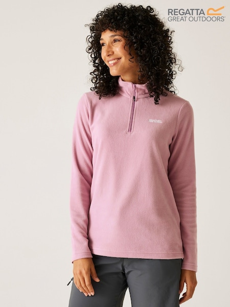 Regatta Pink Light Womens Sweetheart Lightweight Half-Zip Fleece (AC3837) | €25