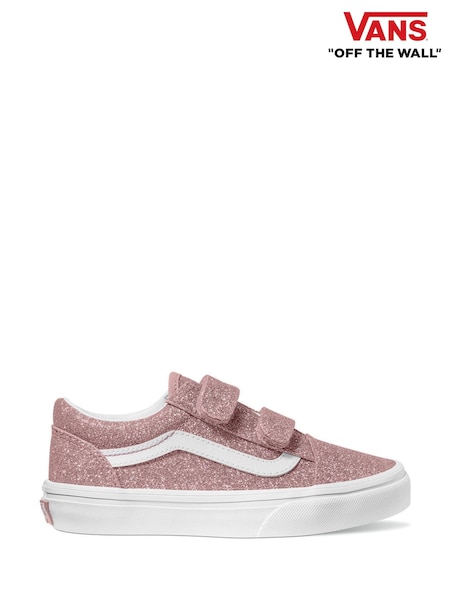 Vans Girls Junior Pink Glitter Old Skool Trainers (AC3890) | €71