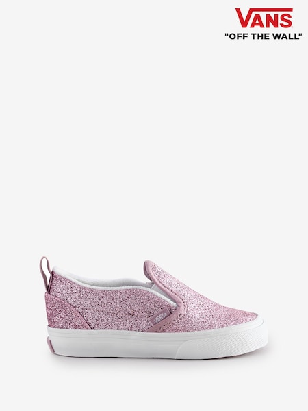 Vans Girls Infant Pink Glitter Slip On Trainers (AC3899) | €52