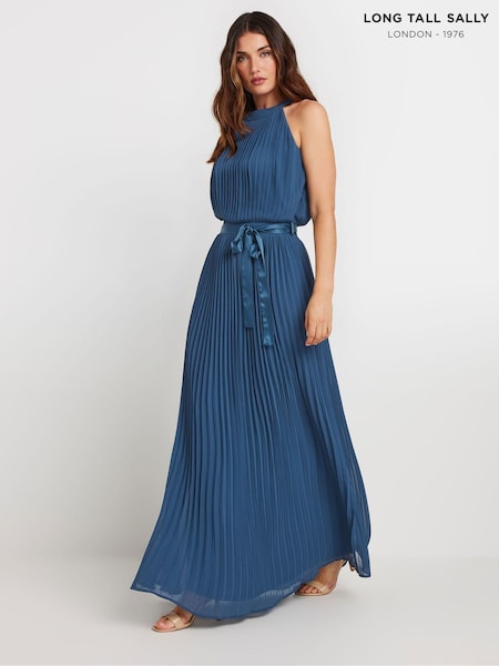 Long Tall Sally Halterneck Pleated Maxi Dress (AC3948) | €106