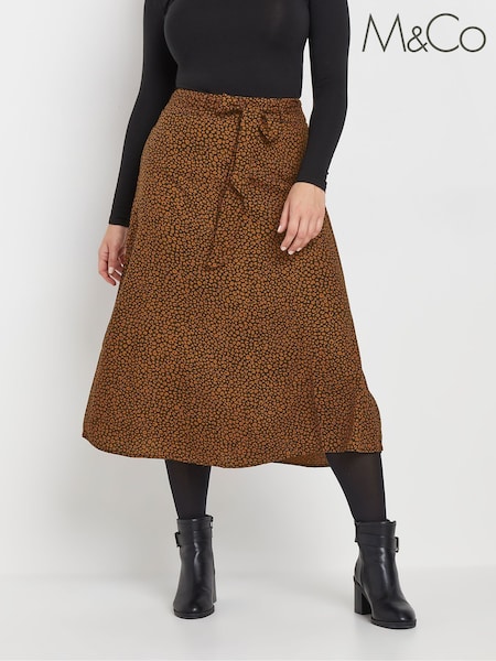 M&Co Mini Animal Belted Midi Skirt (AC3961) | 47 €
