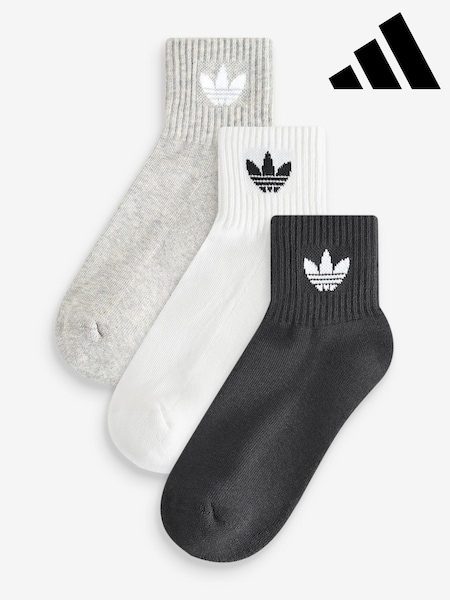 adidas White Ankle Socks 3 Pack (AC3996) | €15.50