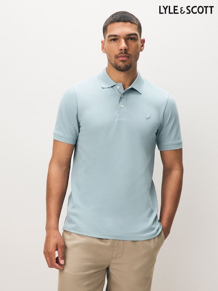Lyle & Scott Blue Chrome Superfine Polo Shirt (AC4069) | € 94