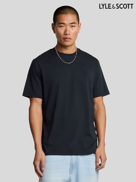 Lyle & Scott Blue Cotton Superfine T-Shirt (AC4078) | 111 SAR