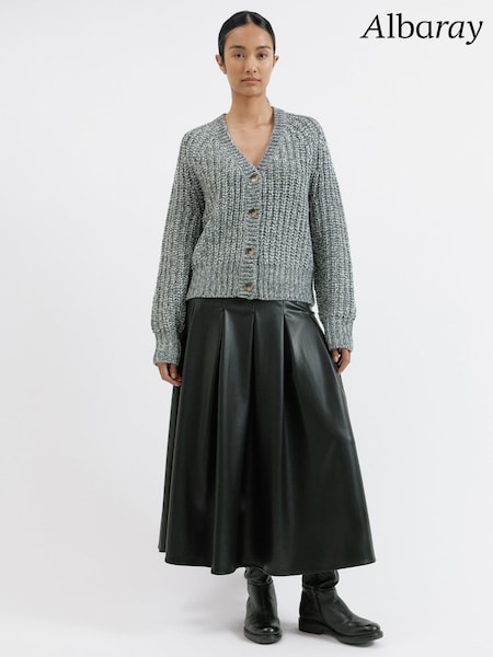 Albaray Grey Chunky Rib Cardigan (AC4118) | €66